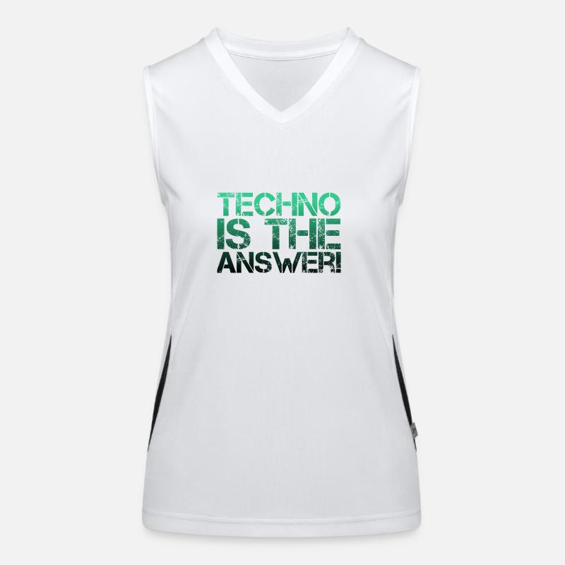 TECHNO Funktionelles Kontrast-Tank Top für Frauen