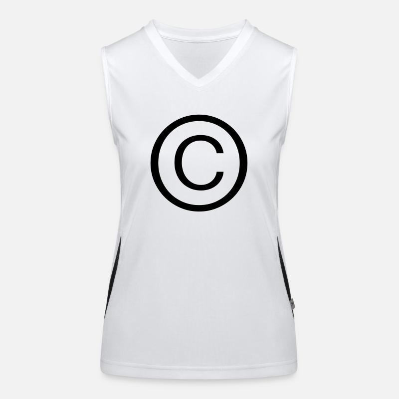 Copyright Funktionelles Kontrast-Tank Top für Frauen