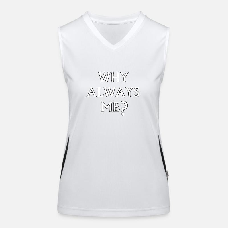 Warum immer ich? - Mario Balotelli Funktionelles Kontrast-Tank Top für Frauen