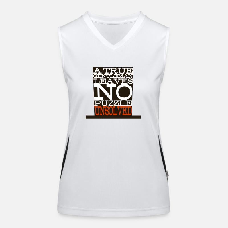 "A True Gentleman..." Design Women's Functional Contrast Tank Top