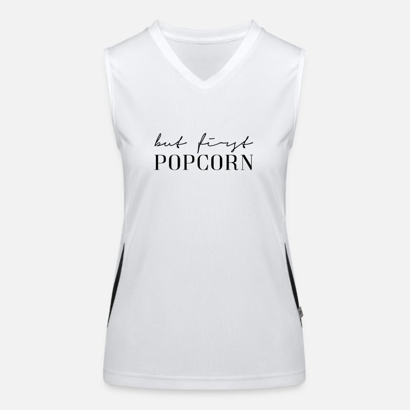 First Popcorn Funktionelles Kontrast-Tank Top für Frauen