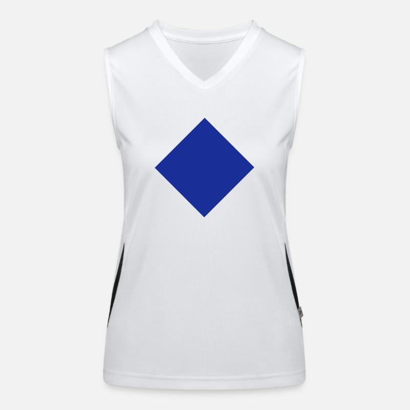Raute Funktionelles Kontrast-Tank Top für Frauen