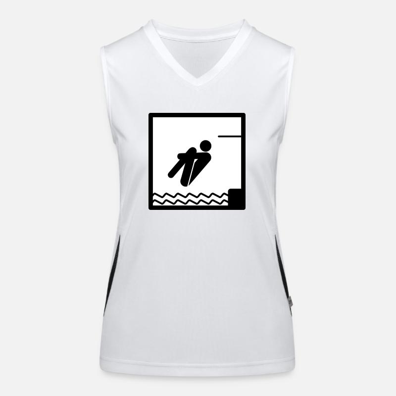 Arschbomber Funktionelles Kontrast-Tank Top für Frauen
