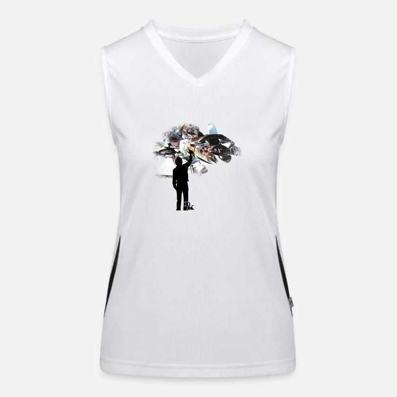 Graffiti ist Kunst 3 von dk Funktionelles Kontrast-Tank Top für Frauen