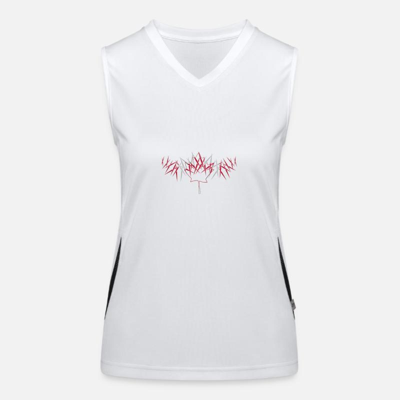 Canada Spikes Funktionelles Kontrast-Tank Top für Frauen