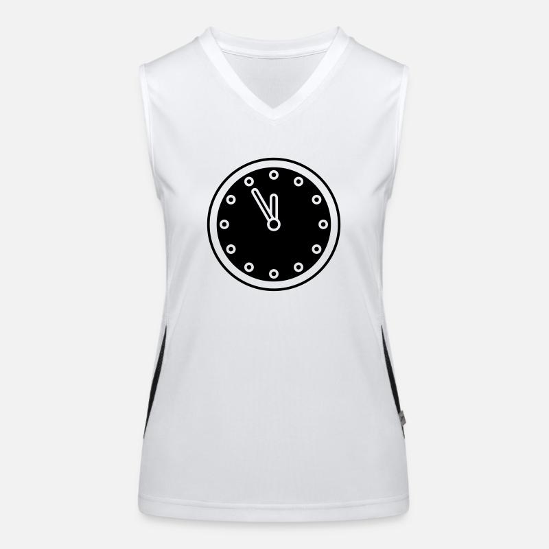 clock Women's Functional Contrast Tank Top