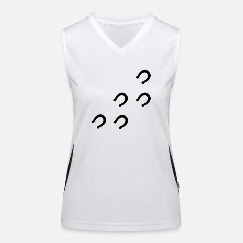Pferd Hufe Funktionelles Kontrast-Tank Top für Frauen