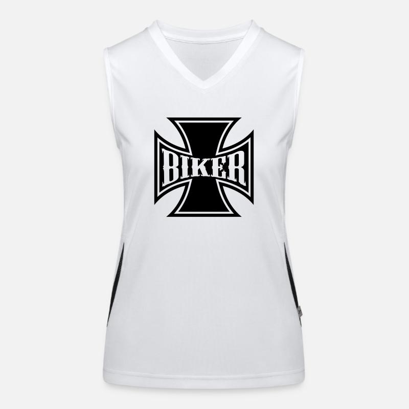 cb49_iron_biker Débardeur respirant contrasté Femme