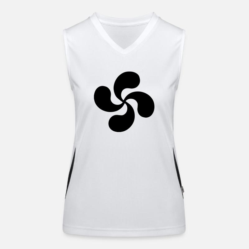 Croix Basque Débardeur respirant contrasté Femme