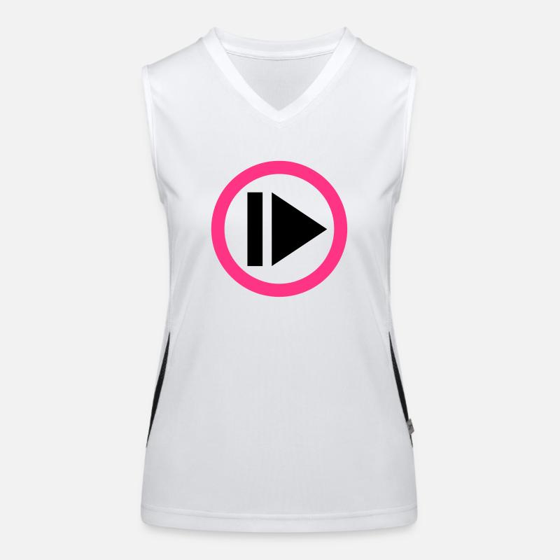 Play button Débardeur respirant contrasté Femme