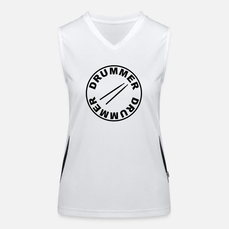 Drummer - rund Funktionelles Kontrast-Tank Top für Frauen
