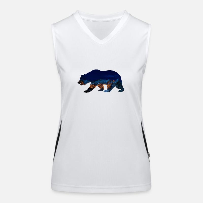 Bär Funktionelles Kontrast-Tank Top für Frauen