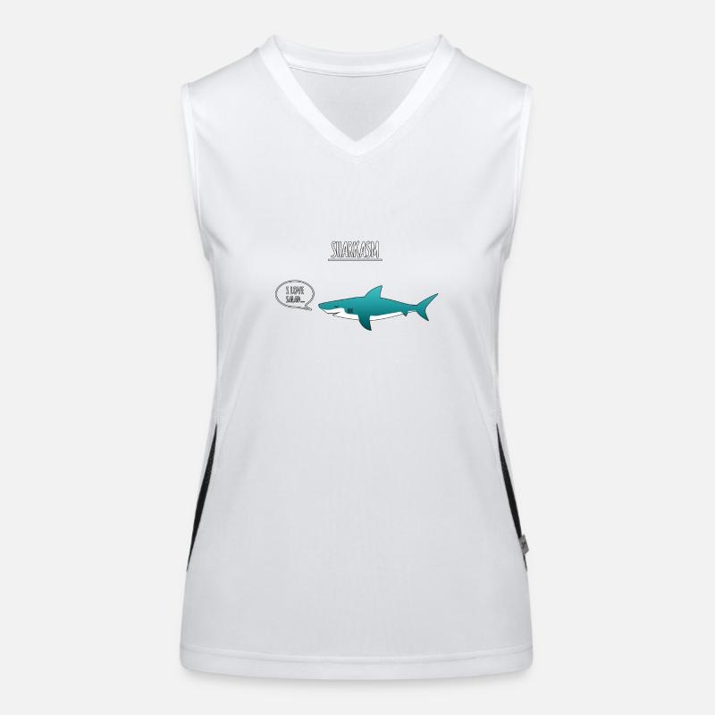 sharkasm Women's Functional Contrast Tank Top