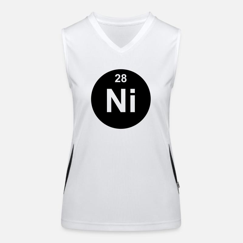 Nickel (Ni) (element 28) Women's Functional Contrast Tank Top