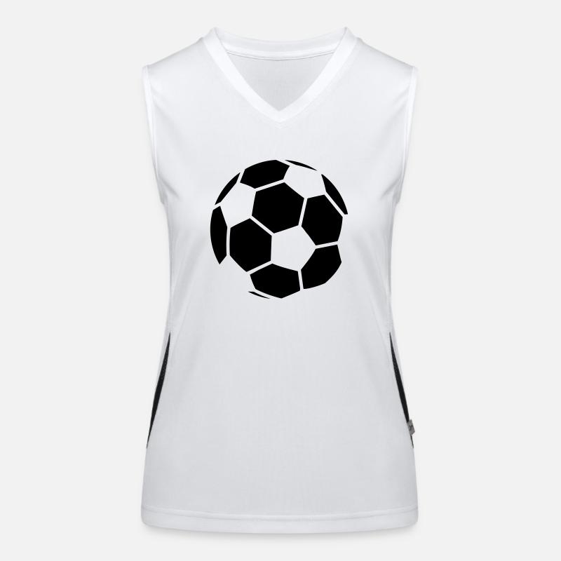 Soccer Pattern Funktionelles Kontrast-Tank Top für Frauen
