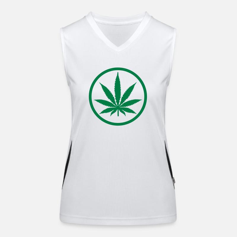 Marijuana Women's Functional Contrast Tank Top
