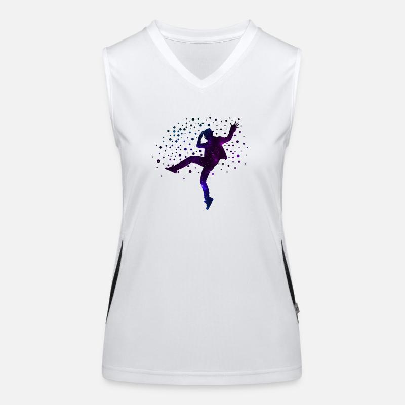 Galaxy Dancer Funktionelles Kontrast-Tank Top für Frauen