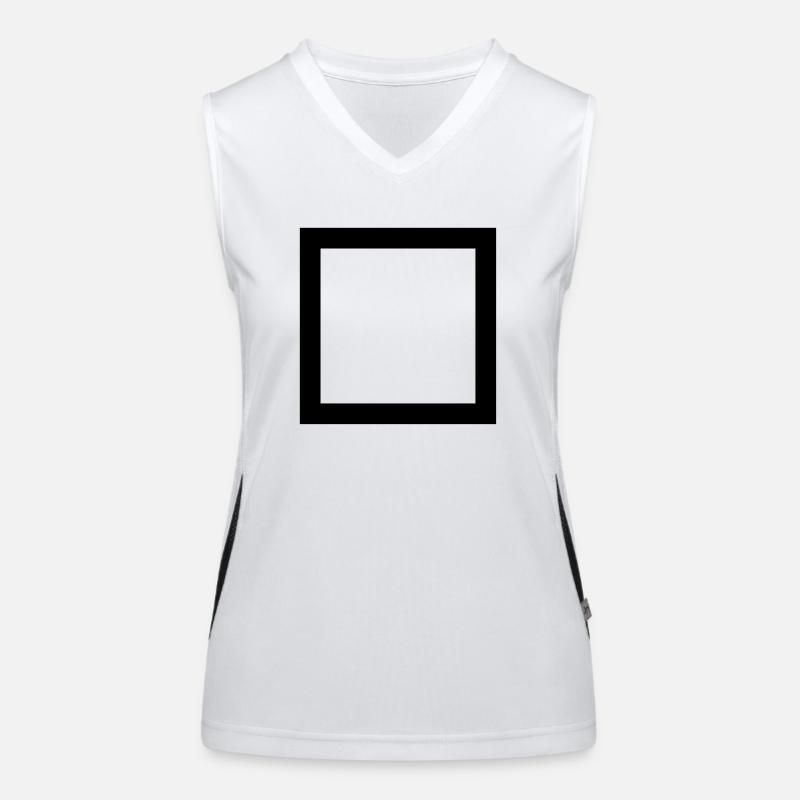 Quadrat Funktionelles Kontrast-Tank Top für Frauen
