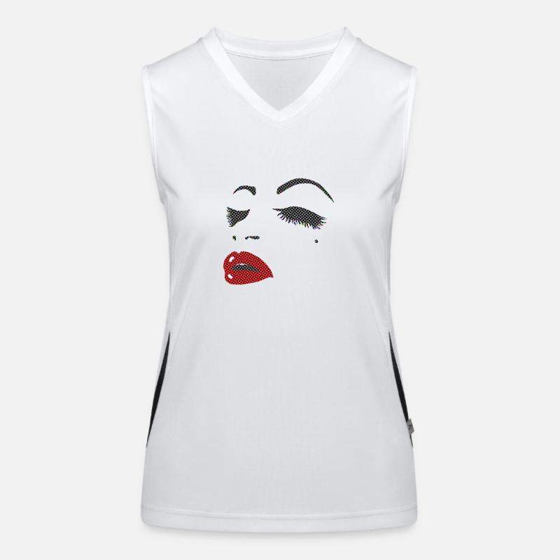 Face woman Women's Functional Contrast Tank Top