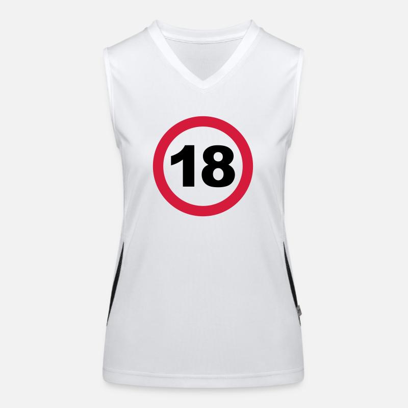 18 Geburtstag Funktionelles Kontrast-Tank Top für Frauen