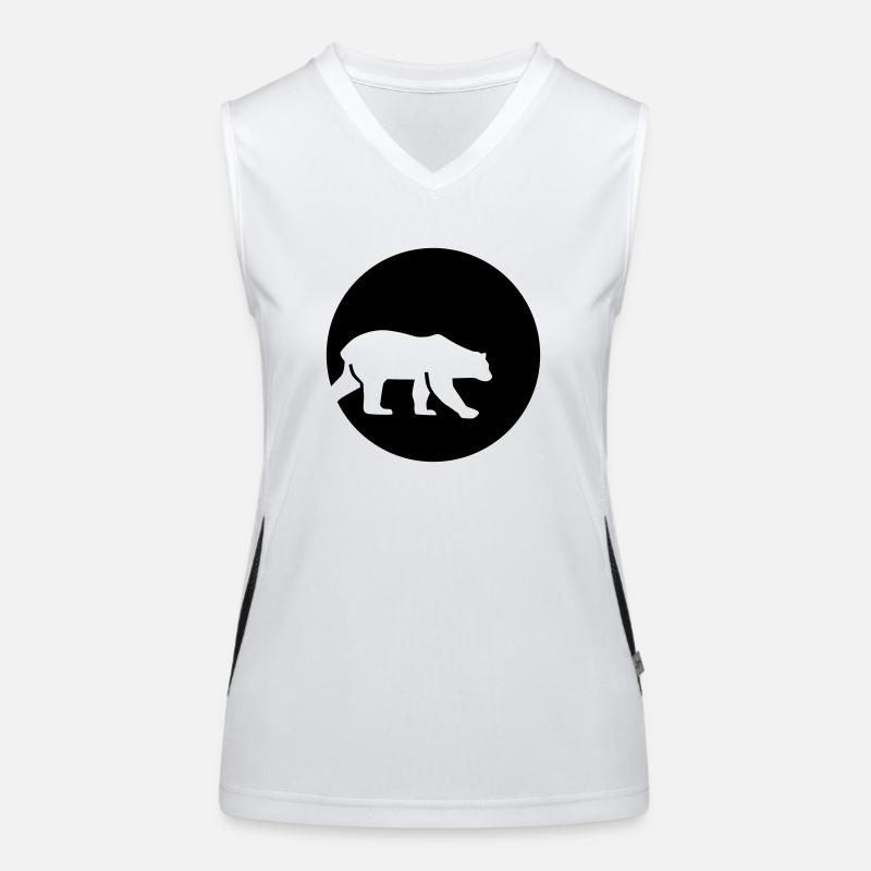 Eisbär Funktionelles Kontrast-Tank Top für Frauen