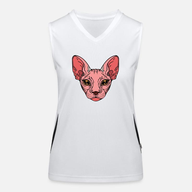 Sphinx Cat Débardeur respirant contrasté Femme