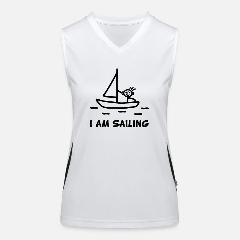 I am sailing Women's Functional Contrast Tank Top