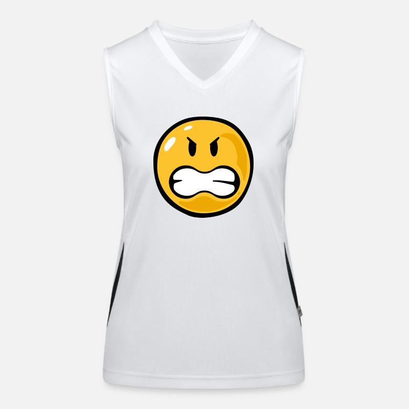 Smiley angry Débardeur respirant contrasté Femme