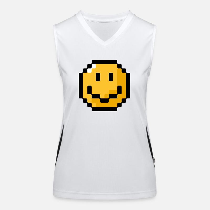 Smiley pixel Débardeur respirant contrasté Femme