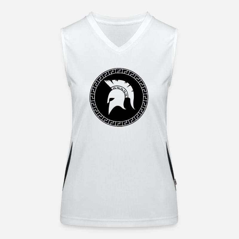 sparta_helm_01 Women's Functional Contrast Tank Top