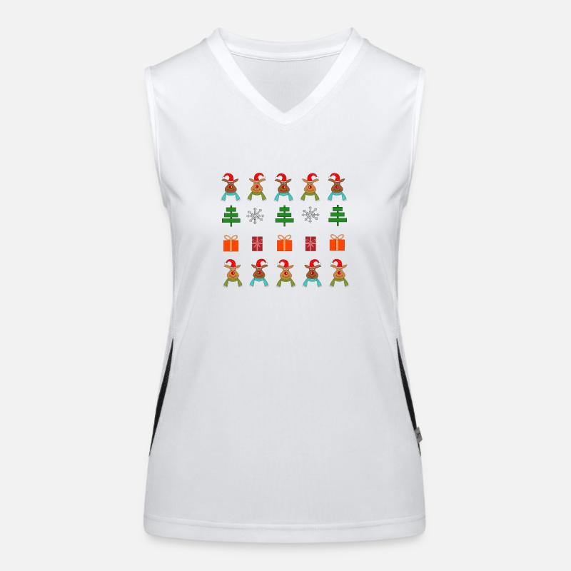 Thème de Noël Débardeur respirant contrasté Femme