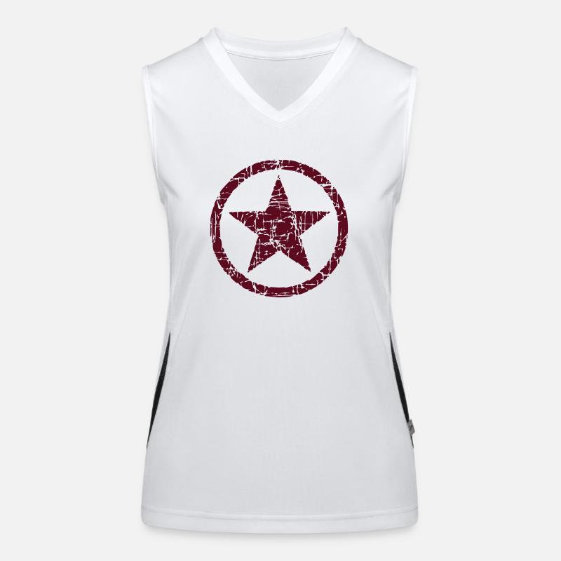 Star Stern 01 Funktionelles Kontrast-Tank Top für Frauen