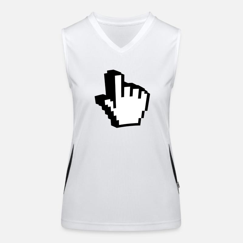 hand 3d pc Funktionelles Kontrast-Tank Top für Frauen