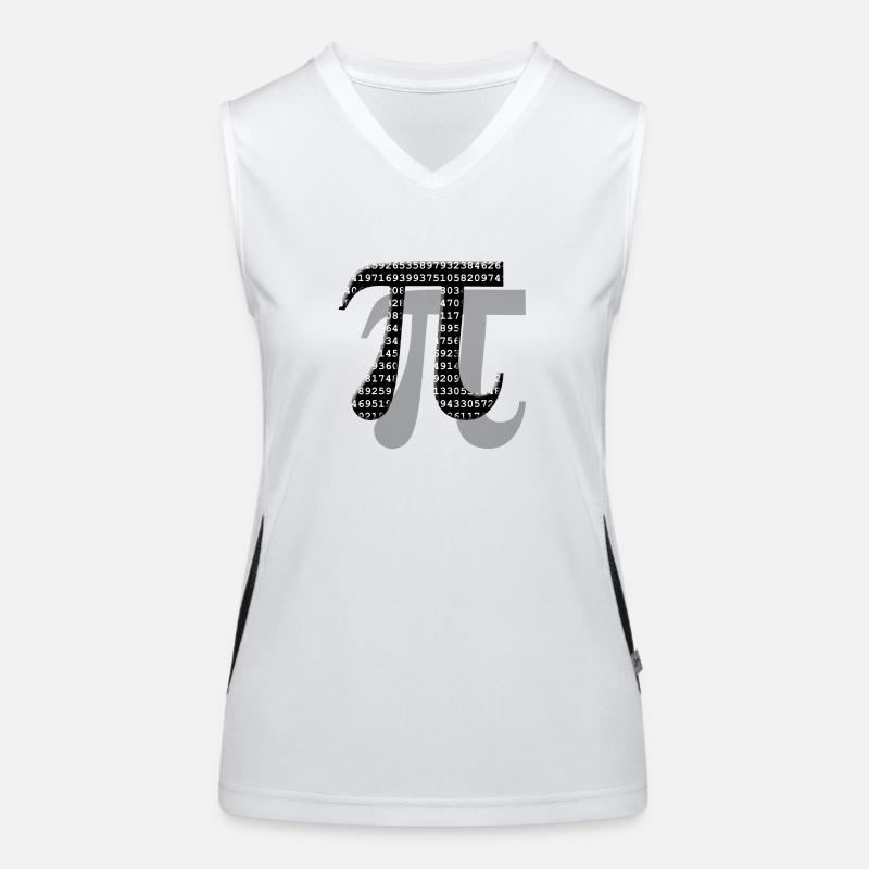 Pi Number - Math Women's Functional Contrast Tank Top