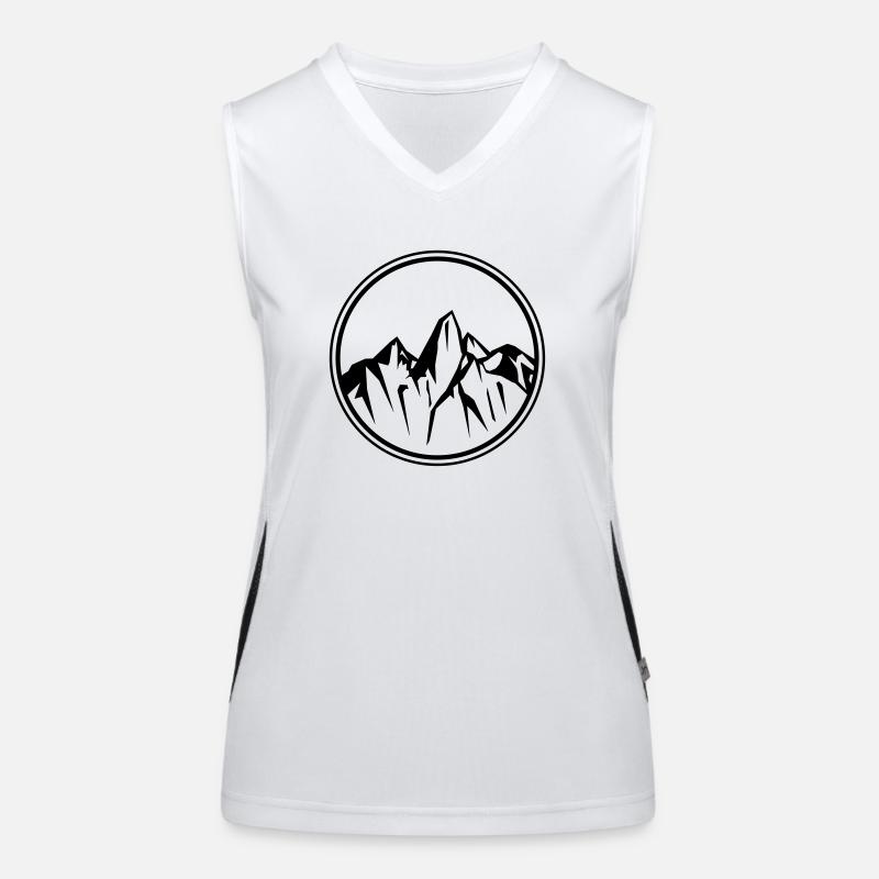 mountains Funktionelles Kontrast-Tank Top für Frauen