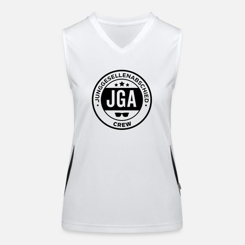 jga crew heirat Funktionelles Kontrast-Tank Top für Frauen