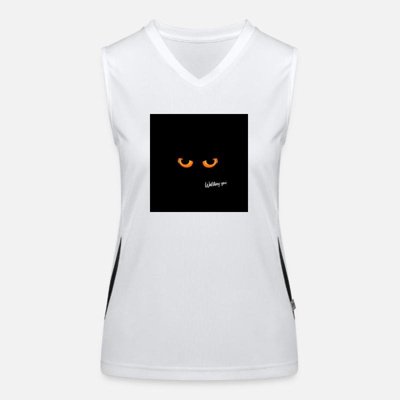 Yeux de chat Débardeur respirant contrasté Femme