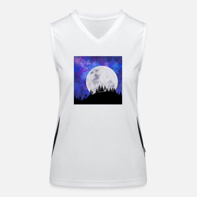 Moon Dream Funktionelles Kontrast-Tank Top für Frauen