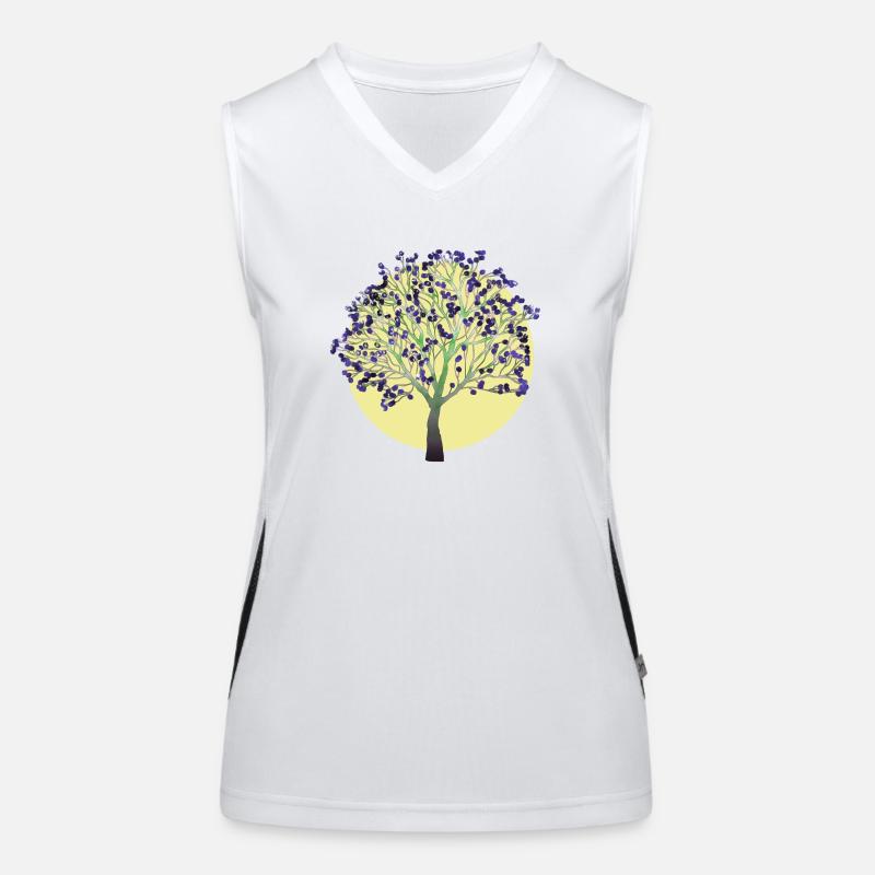Tree, purple Women's Functional Contrast Tank Top
