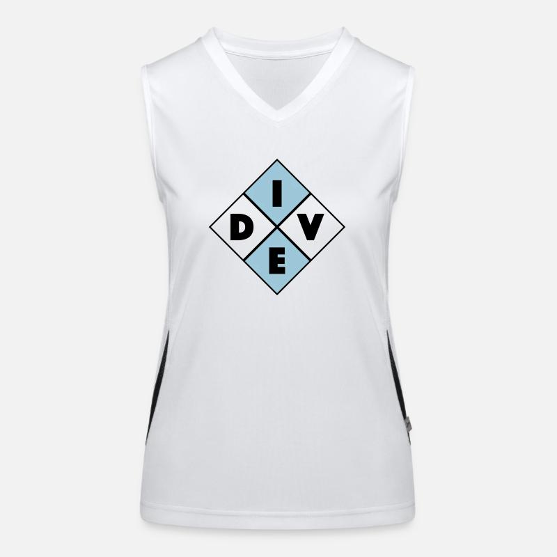 Dive Funktionelles Kontrast-Tank Top für Frauen