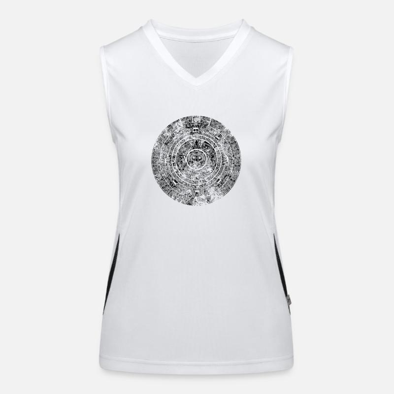 Maya - Kalender (Grunge-Style) Funktionelles Kontrast-Tank Top für Frauen