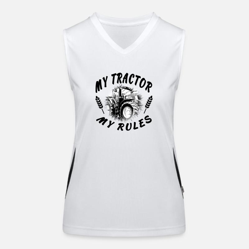 Traktor Funktionelles Kontrast-Tank Top für Frauen