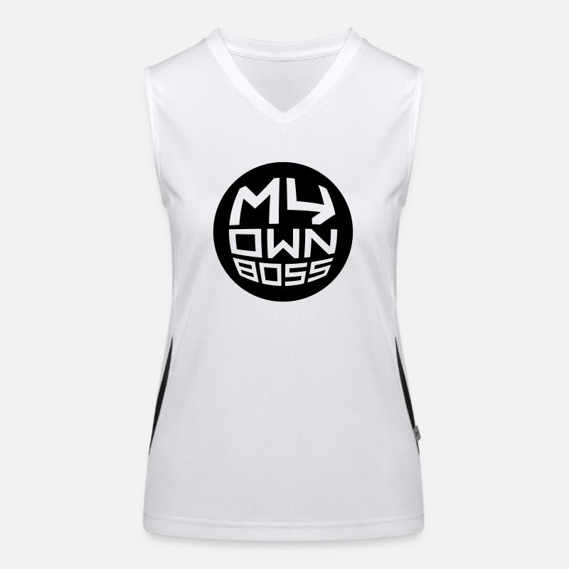 My Own Boss Women's Functional Contrast Tank Top