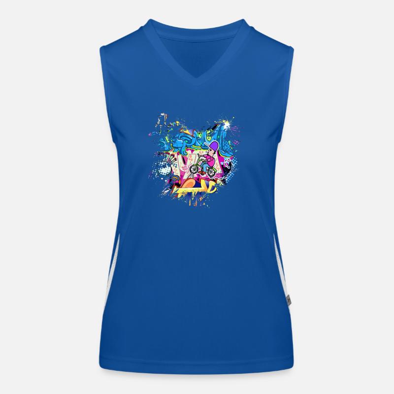 Graffitti Women's Functional Contrast Tank Top