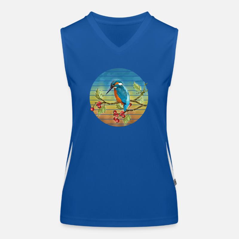 Bunter Vogel Funktionelles Kontrast-Tank Top für Frauen