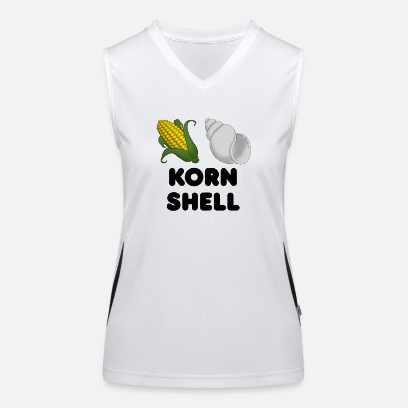korn shell | ksh | corn shell Women's Functional Contrast Tank Top