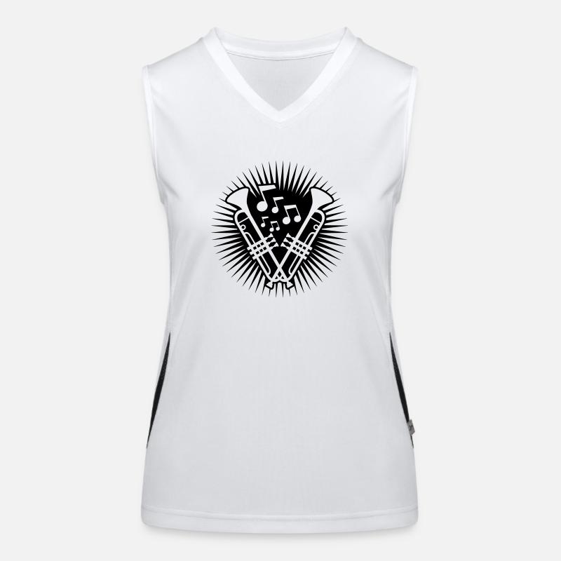 Konzert Team Trompeten Funktionelles Kontrast-Tank Top für Frauen