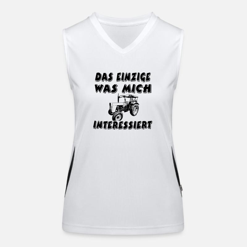 Traktor Funktionelles Kontrast-Tank Top für Frauen