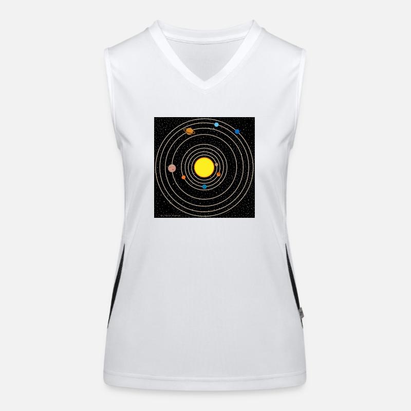 Solar system Women's Functional Contrast Tank Top
