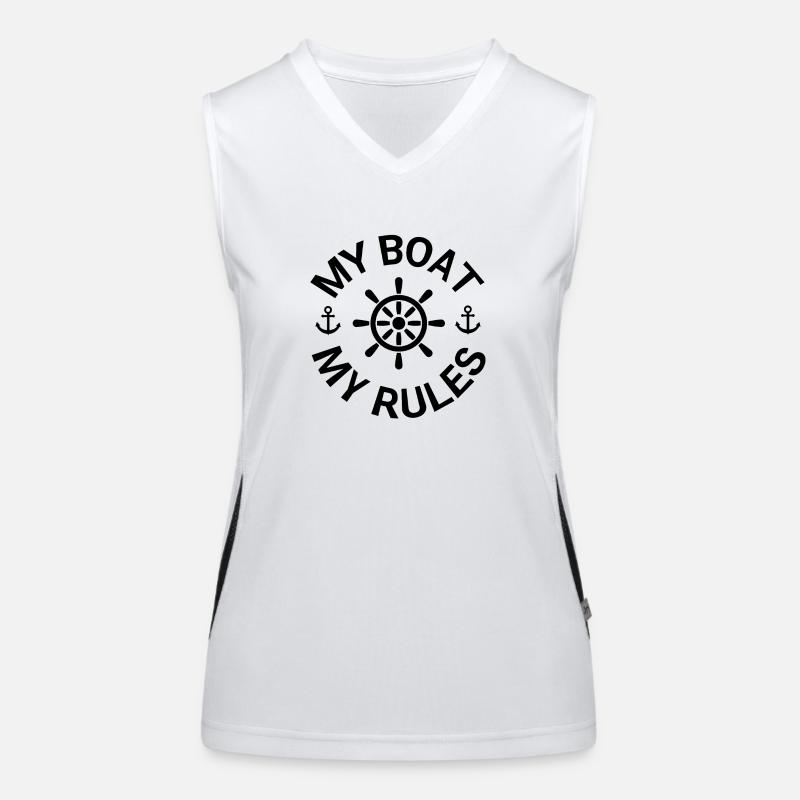 Boot Funktionelles Kontrast-Tank Top für Frauen